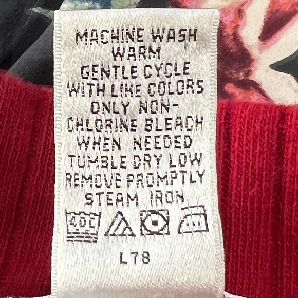 GEOFFREY BEENE QUARTER ZIP MOCK NECK KNITTED SPORT PULLOVER SWEATER RED XL EUC - Picture 11 of 12